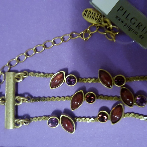 Pilgrim three strand bold statement choker - Picture 4 of 4